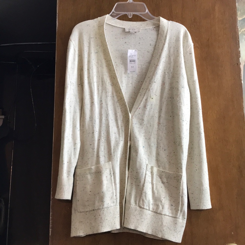 LOFT Confetti Cardigan